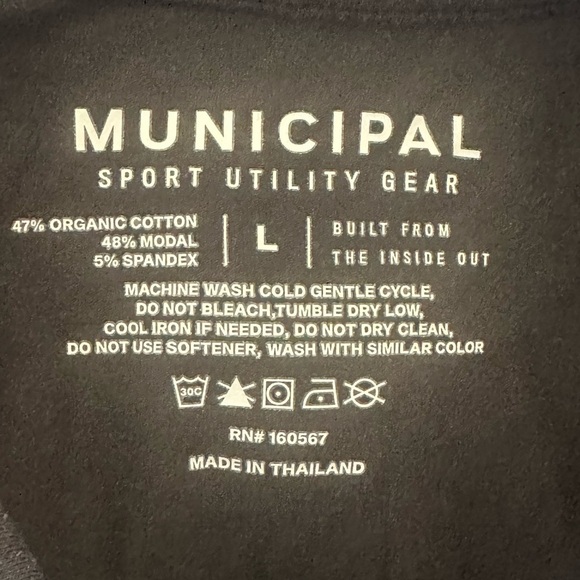 Men's Black Shirt used Municipal sz L polo - Picture 2 of 5